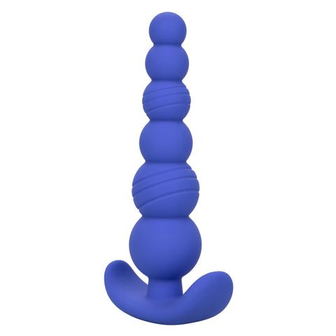 Cheeky X-6 Beads Silicone Anal Probe in Purple with Gradually Beaded Shaft and Pull Handle Base > Anal Range > Anal Beads