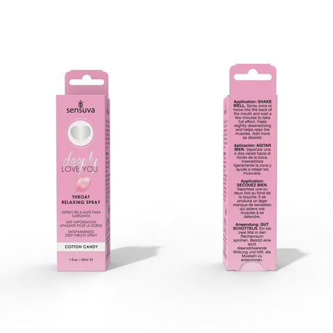 Deeply Love You Cotton Candy Throat Relaxing Spray 1 Oz Oral Gels & Sprays