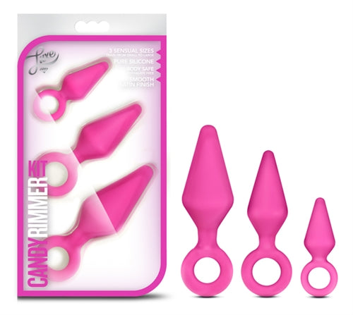 Candy Rimmer Kit Fuchsia – Three Size Silicone Plugs Beginner Anal Play Kit > Anal Range > Butt Plug Kits