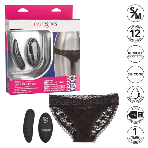 Remote Control Lace Panty Set With Vibrating Erotic Toy S M Panty Vibrators