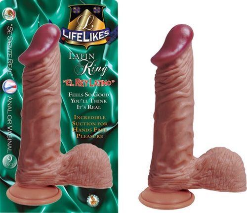 Lifelike Latin King 9 Inch Realistic Suction Cup Dildo Toy Secondary image