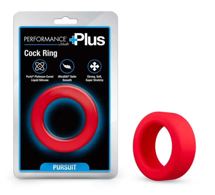 Performance Plus Pursuit (Red) – Durable Thick Cock Ring Red > Cock Ring > Single