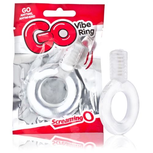 Go Vibe Ring Blue Adult Intimacy Toy for Strong Vibrations Clear Cock Rings Vibrating