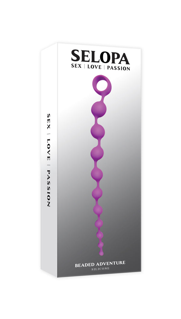 Selopa Beaded Adventure - 35.5 cm Anal Beads in Silicone Purple > Anal Range > Anal Beads