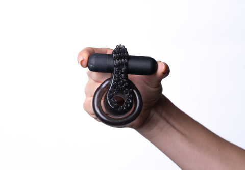 Maia Jagger USB Rechargeable Vibrating Cock and Ball Ring Cock Rings Vibrating