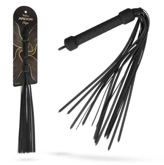 Temptasia Ardor – Silicone Flogger Black > Bondage Gear > Whips & Floggers