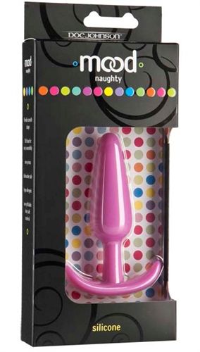 Mood Naughty Small 3 Inch Silicone Plug by Doc Johnson – Premium Comfortable Plug Pink Medium > Anal Range > Butt Plugs