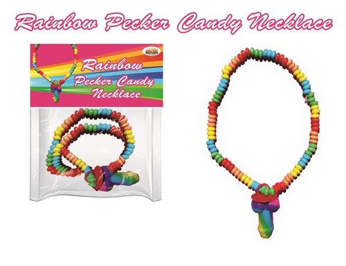 Rainbow Pecker Edible Candy Necklace for Adult Party Fun Rainbow > Relaxation Zone > Edible Treats