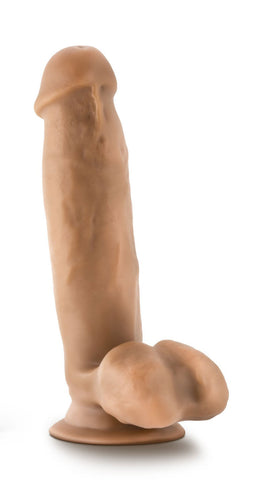 Dr Mark 7 Inch Tan Dildo With Balls Suction Cup Base Dongs Realistic