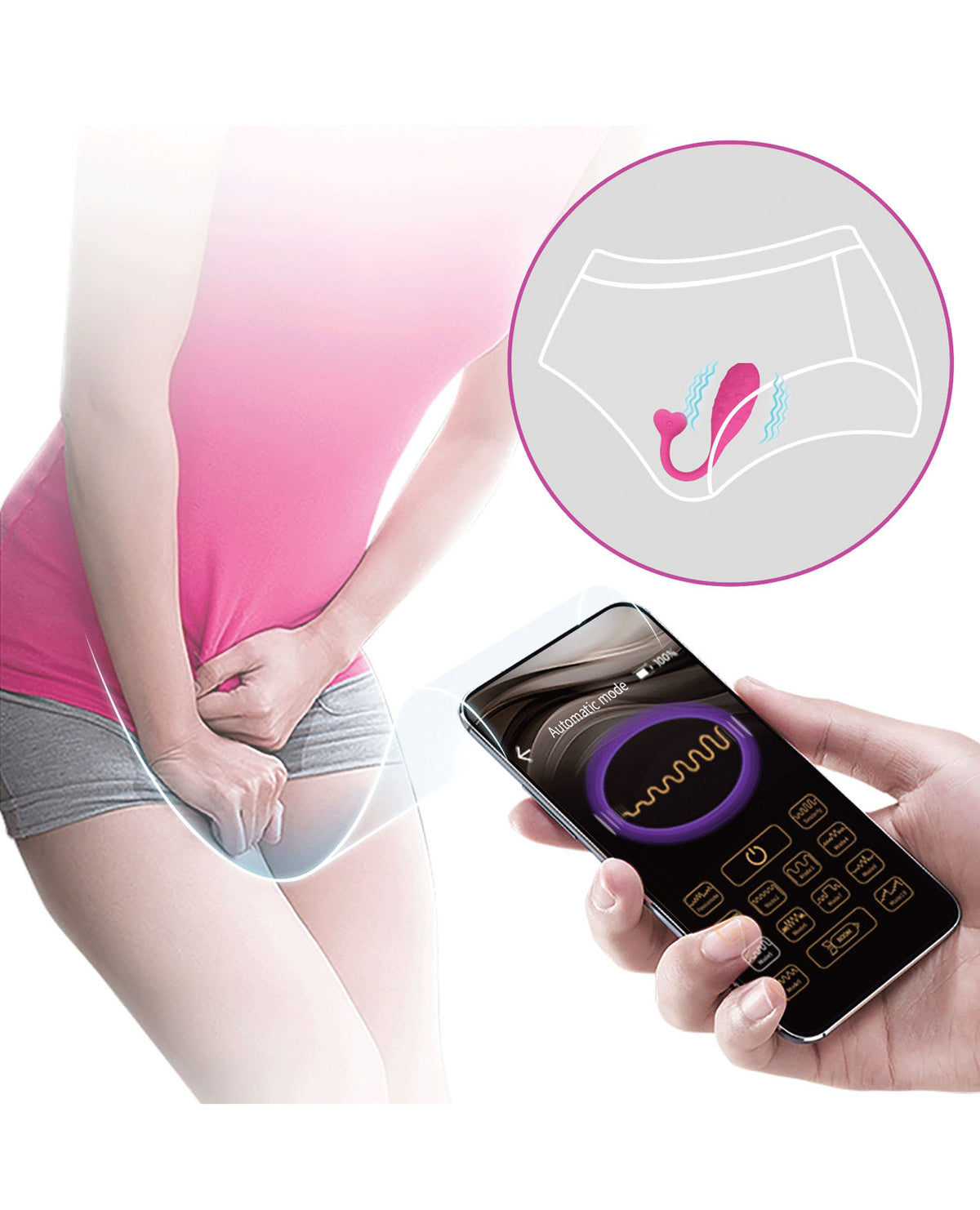 Pretty Love Fisherman (Pink) – App-Controlled Long Distance Couples Vibrator > Sex Toys > Remote Control Toys
