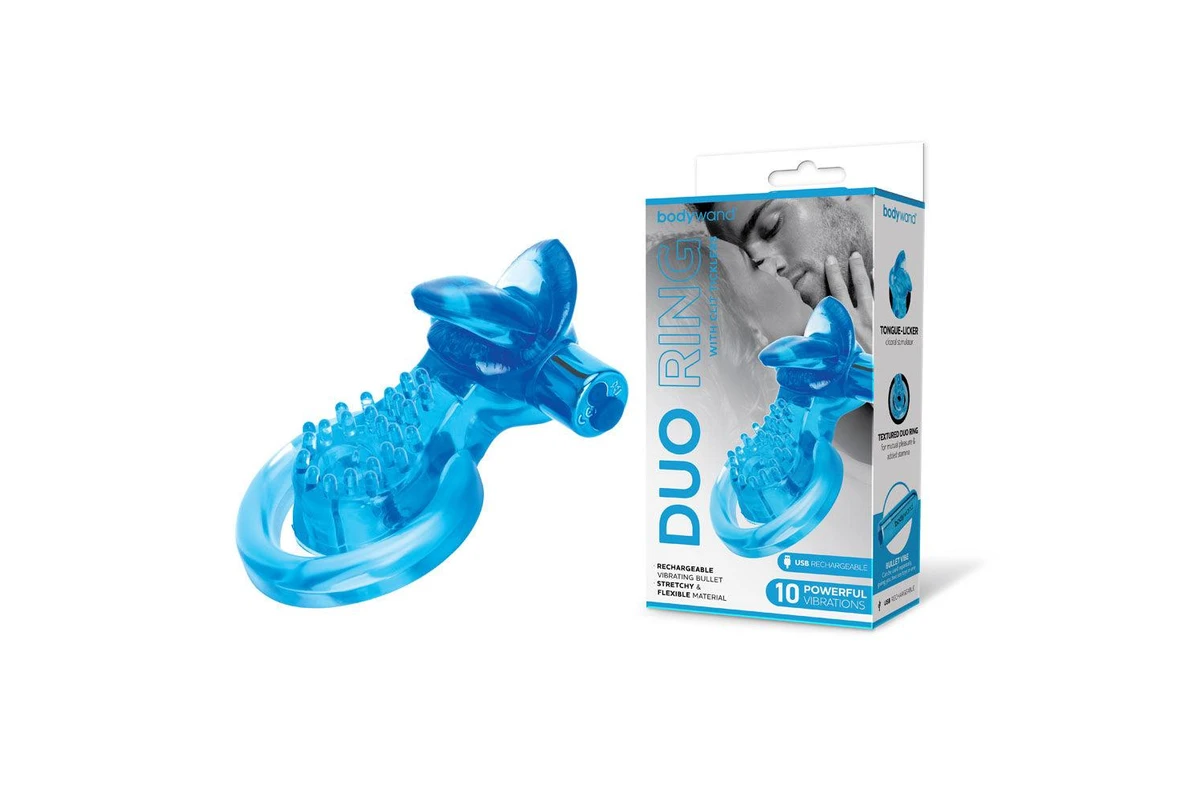 Bodywand Duo Ring with Clit Tickler > Cock Ring > Vibrating