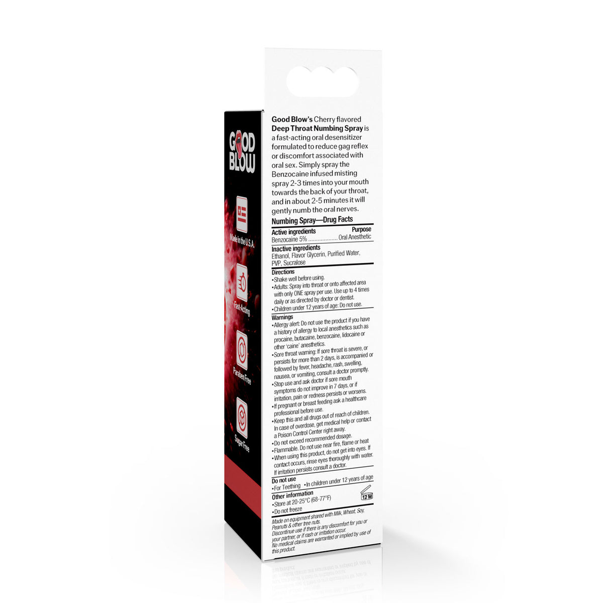 Deep Throat Cherry Spray 1oz Desensitizing Oral Spray Default Title > Lube > Oral Gels & Sprays