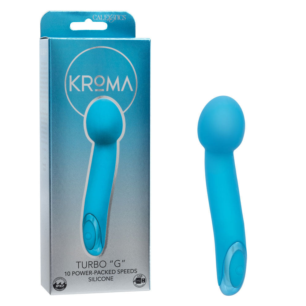 Kroma Turbo G (Blue) – Waterproof Silicone Mini Massager Vibrators