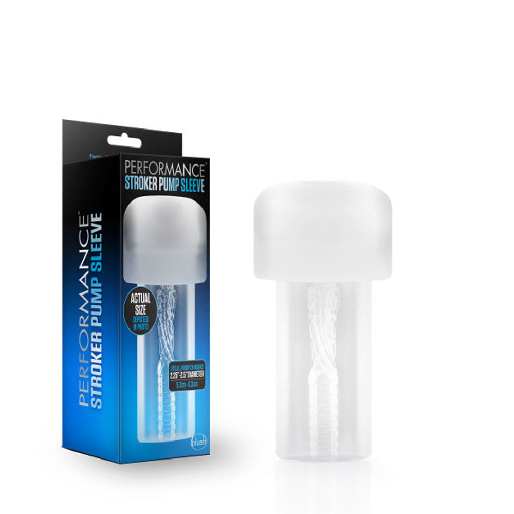 Performance Clear Stroker Sleeve Pump for Adult Intimacy Use PUMPS