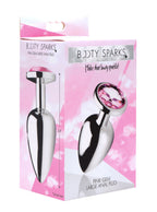 Large Pink Gem Anal Plug Smooth Aluminum Intimacy Toy > Anal Range > Jewel Butt Plugs