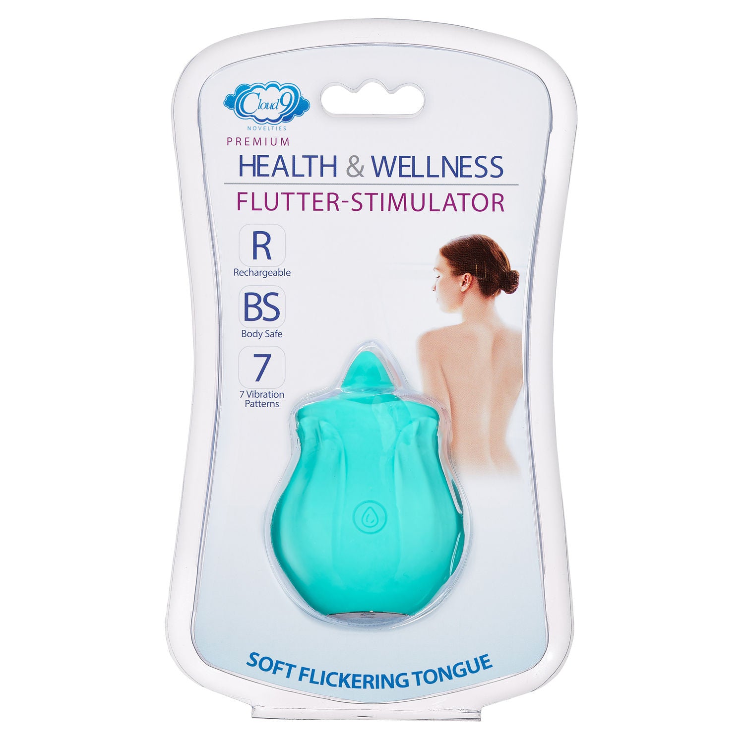 Health And Wellness Flutter Oral Tongue Stimulator Purple Teal Suction Stimulator