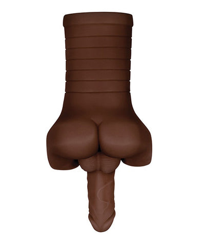 Backdoor Bash Dark Flexible TPE Anal Masturbator Toy for Men Strokers - Manual