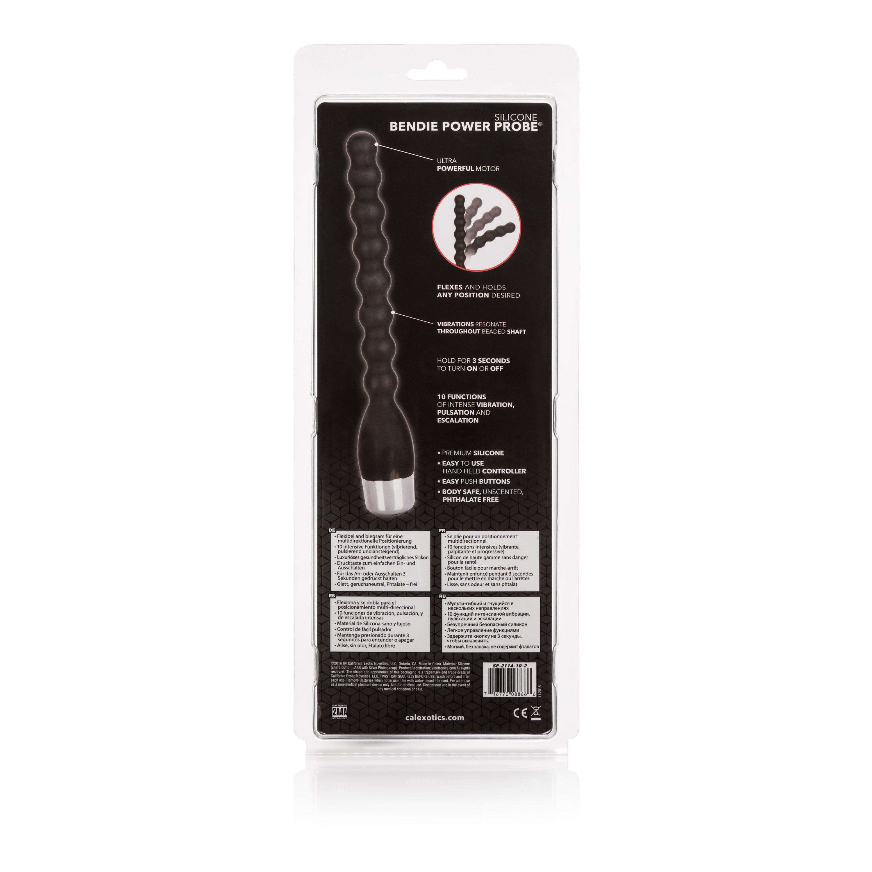 Silicone Bendable 9.5" Vibrating Anal Probe > Anal Range > Anal Probes