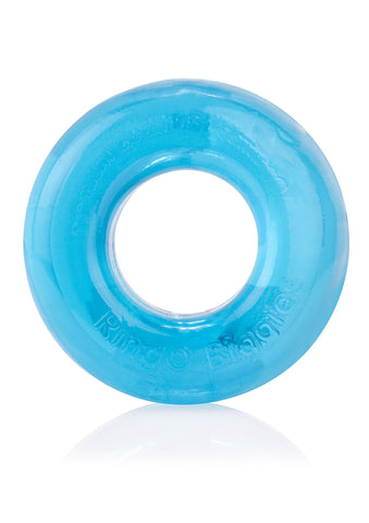 Screaming O Ringo Biggies Black Reusable Waterproof Cock Ring Blue COCK RINGS