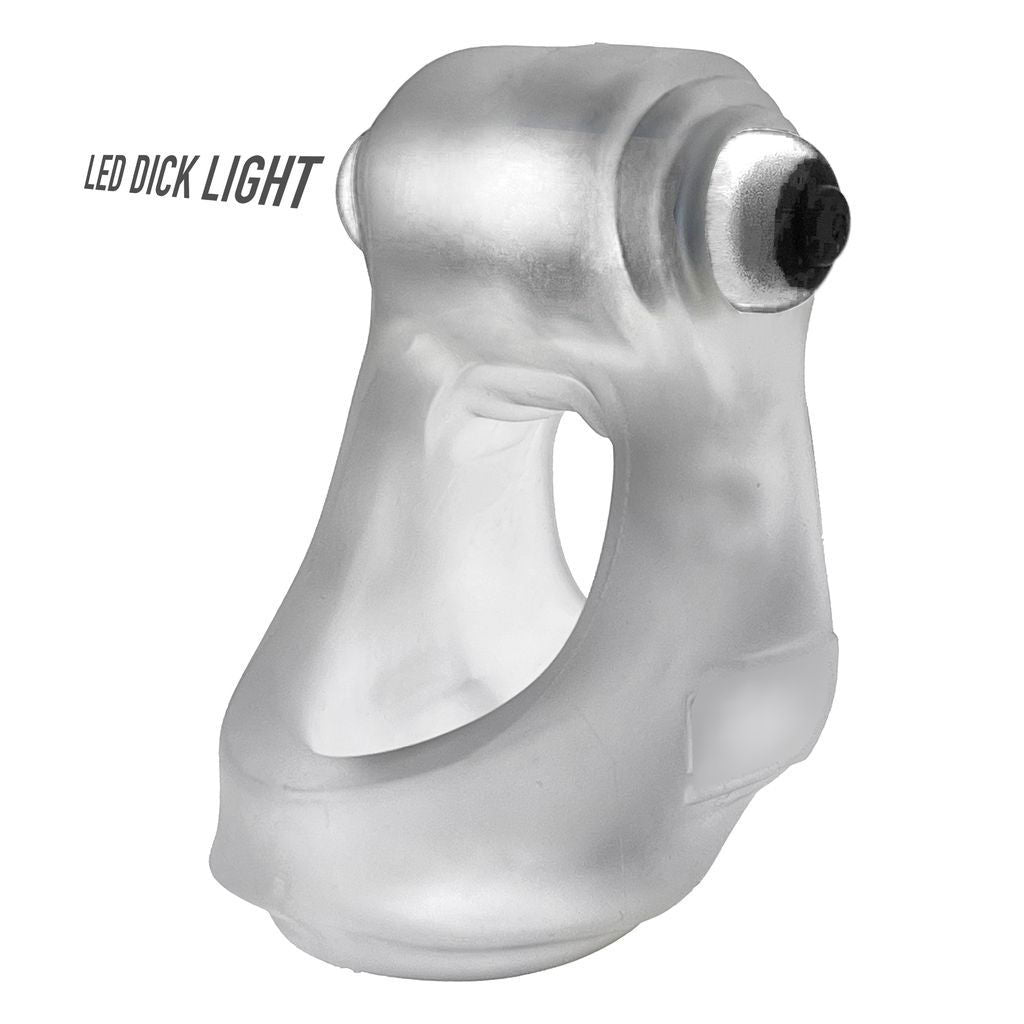 Oxballs Glowsling LED Cocksling – Thick Squishy Rubber with Top-Mounted LED Light Male Accessory Clear > Cock Ring > Sling