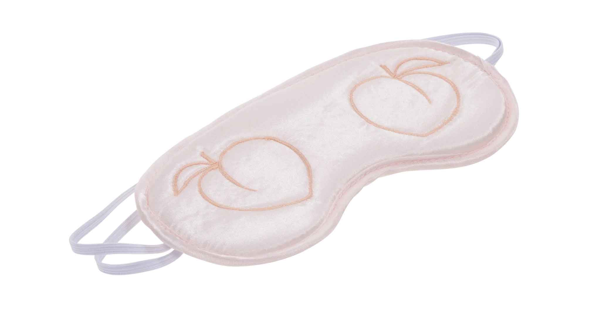 Sex and Mischief Peaches and Cream Blindfold Peach Eyemask Pink Blindfold