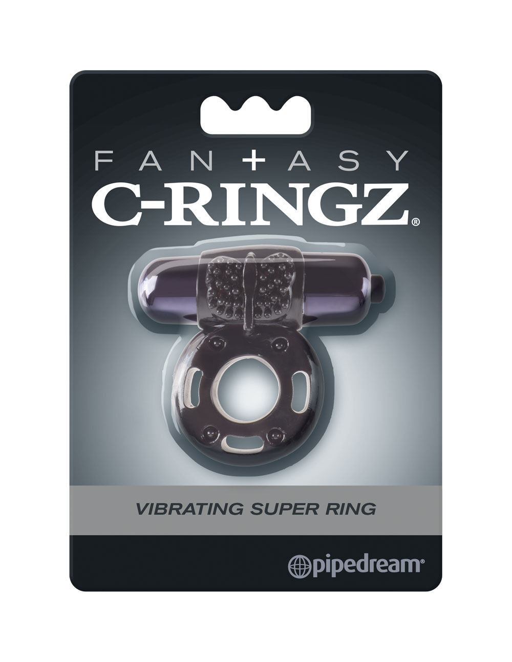 Fantasy C-Ringz Vibrating Super Ring (Black) – Beginner Vibrating Ring Cock Rings Vibrating