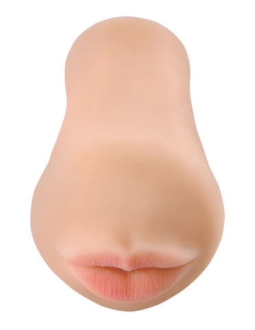 Compact Deep Throat Mouth Masturbator with Realistic Feel Strokers - Manual