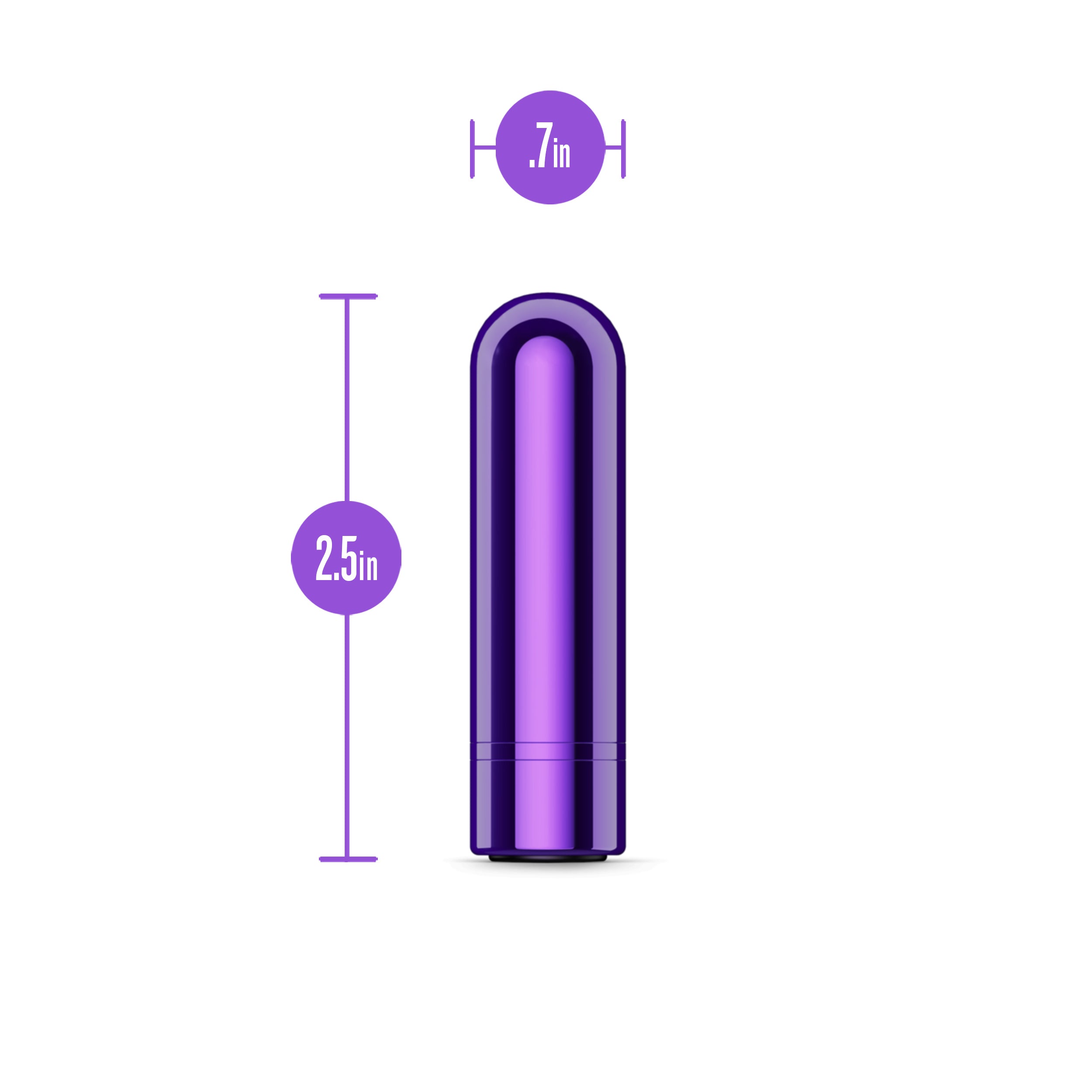 Kool Vibes Rechargeable Mini Bullet Vibrator Grape BULLETS