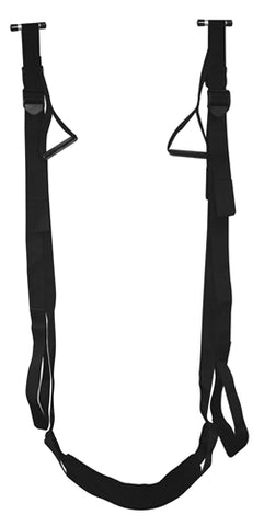 Sportsheets Door Jam Sex Sling Door Swing for Couples Adventure Black SWINGS