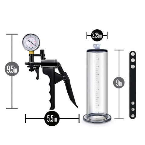 VX8 Premium Penis Pump System with Silicone Cock Strap Clear PUMPS