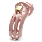 CB-X BONDAGE-TOYS Pink The Curve Chastity Cock Cage Kit - 860224002293