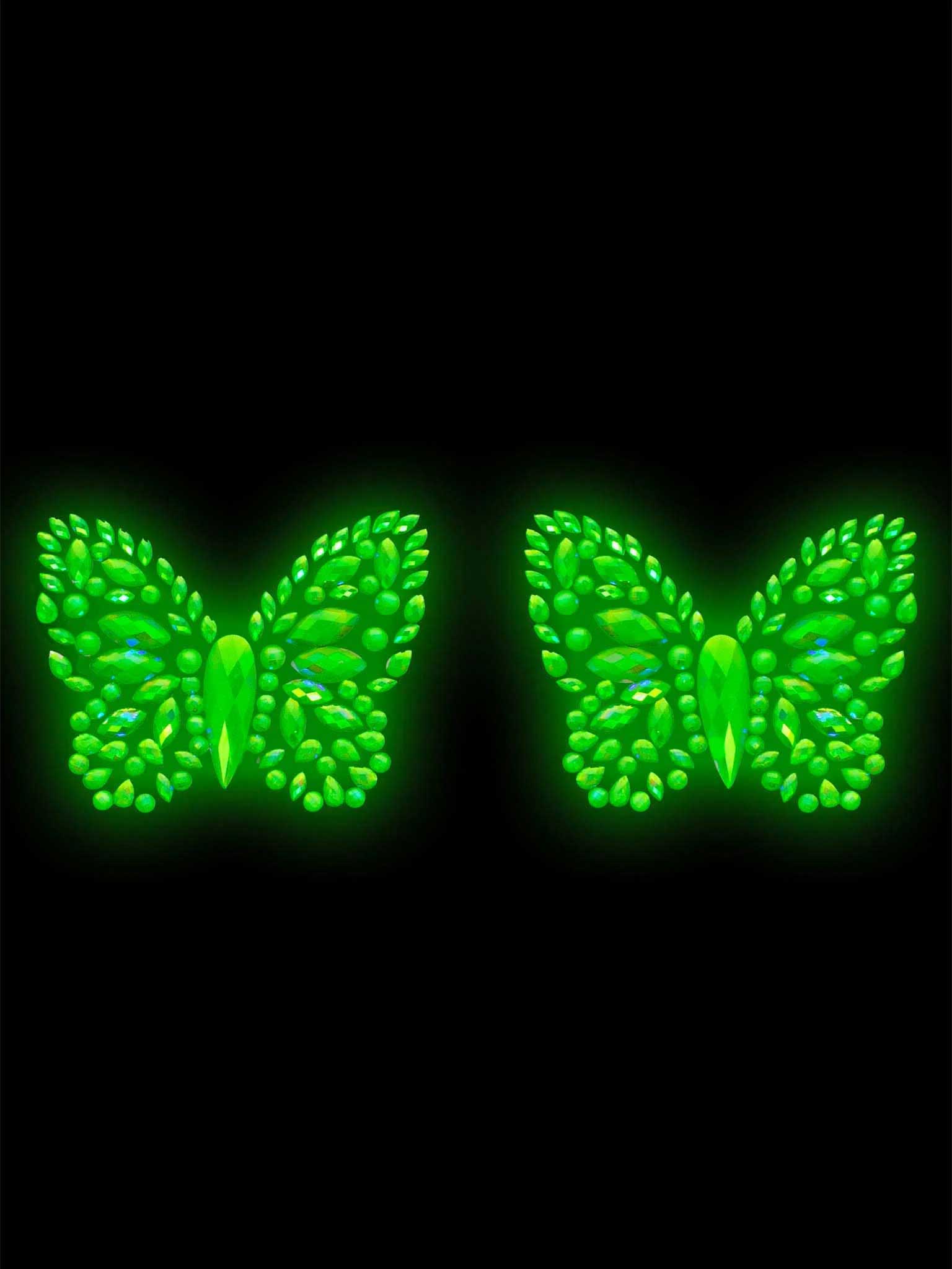 Chrysalis Glow in the Dark Butterfly Nipple Pasties for Adults Pasties