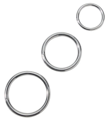 Metal C Ring Set – Slim Metal Cock and Ball Rings Set 1 1/4 inch - 2 Inch > Cock Ring > Metal
