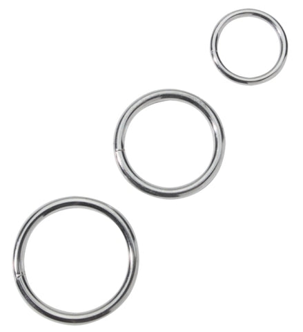 Metal C Ring Set – Slim Metal Cock and Ball Rings Set > Cock Ring > Metal