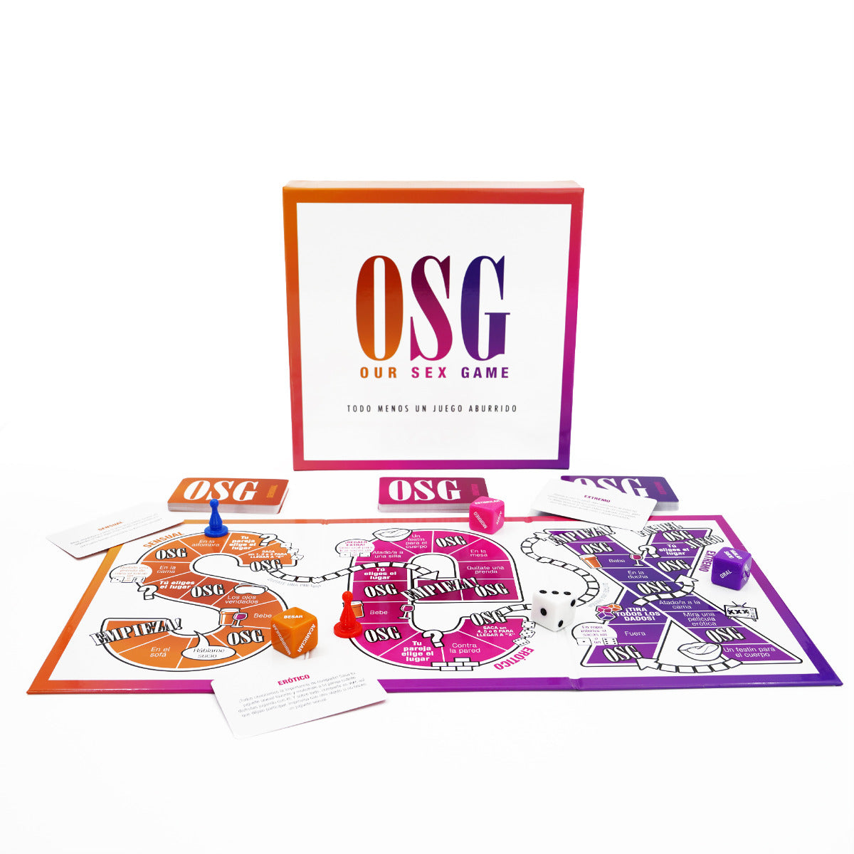 Our Sex Game Spanish Edition – Erotic Conversation Board Game > Novelties > Board Games