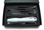 Neon Wand Electrosex Kit with White Handle and Red Electrode White E-STIM TOYS