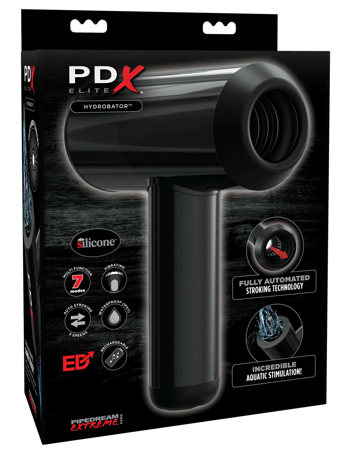 PDX Elite Hydrobator – Waterproof Automated Stroking Masturbator > Sex Toys For Men > Masturbators > Vibrating