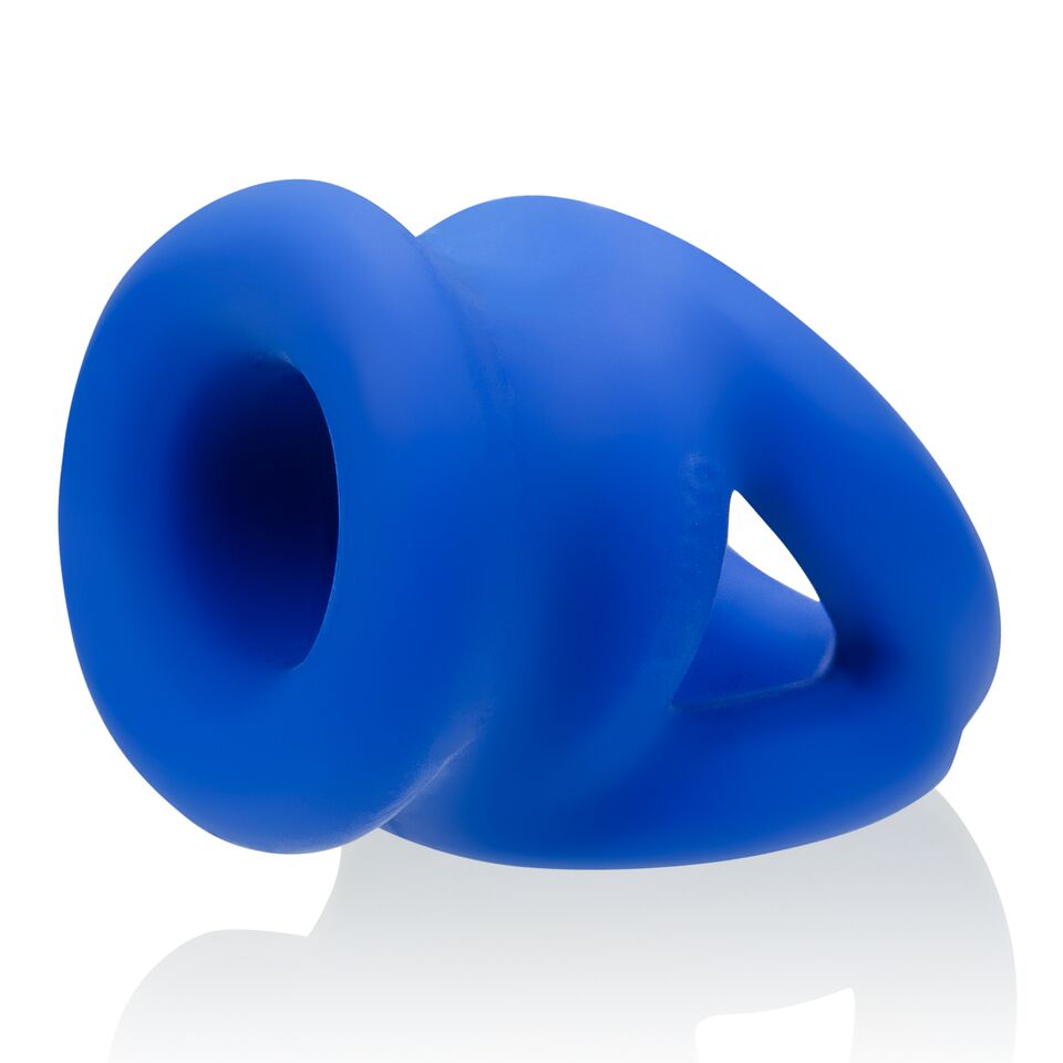 Tri-Squeeze Ball Stretch Cock Sling in Black Ice by Oxballs > Cock Ring > Sling