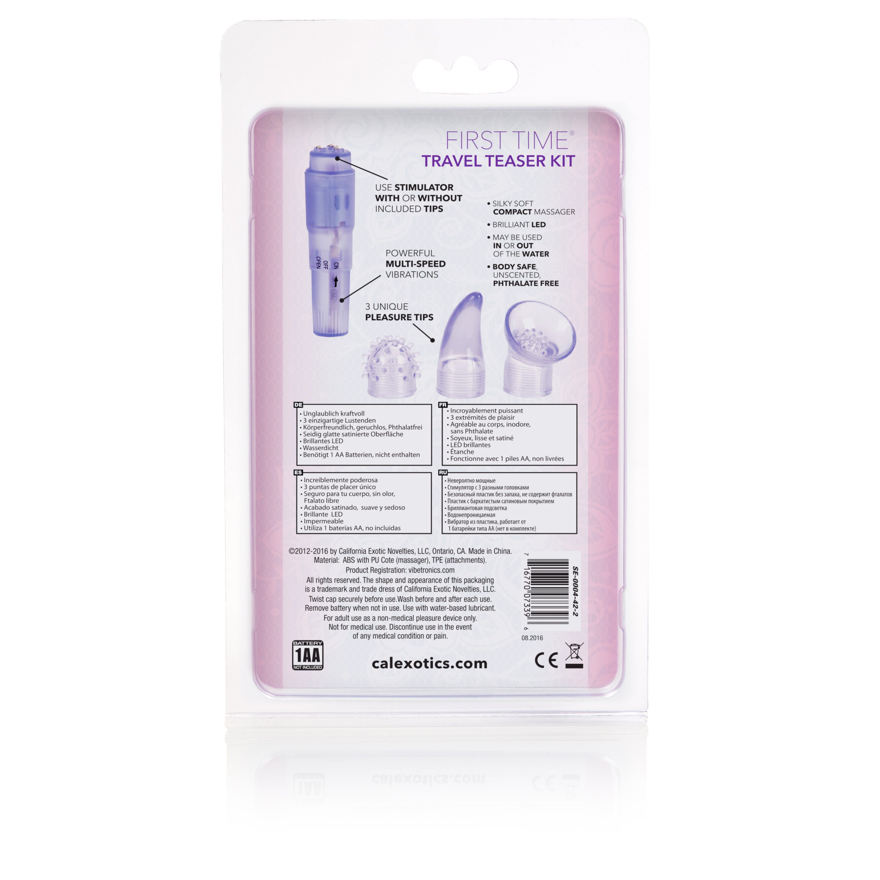 First Time Travel Teaser Kit Purple Compact Adult Intimate Toy STIMULATORS