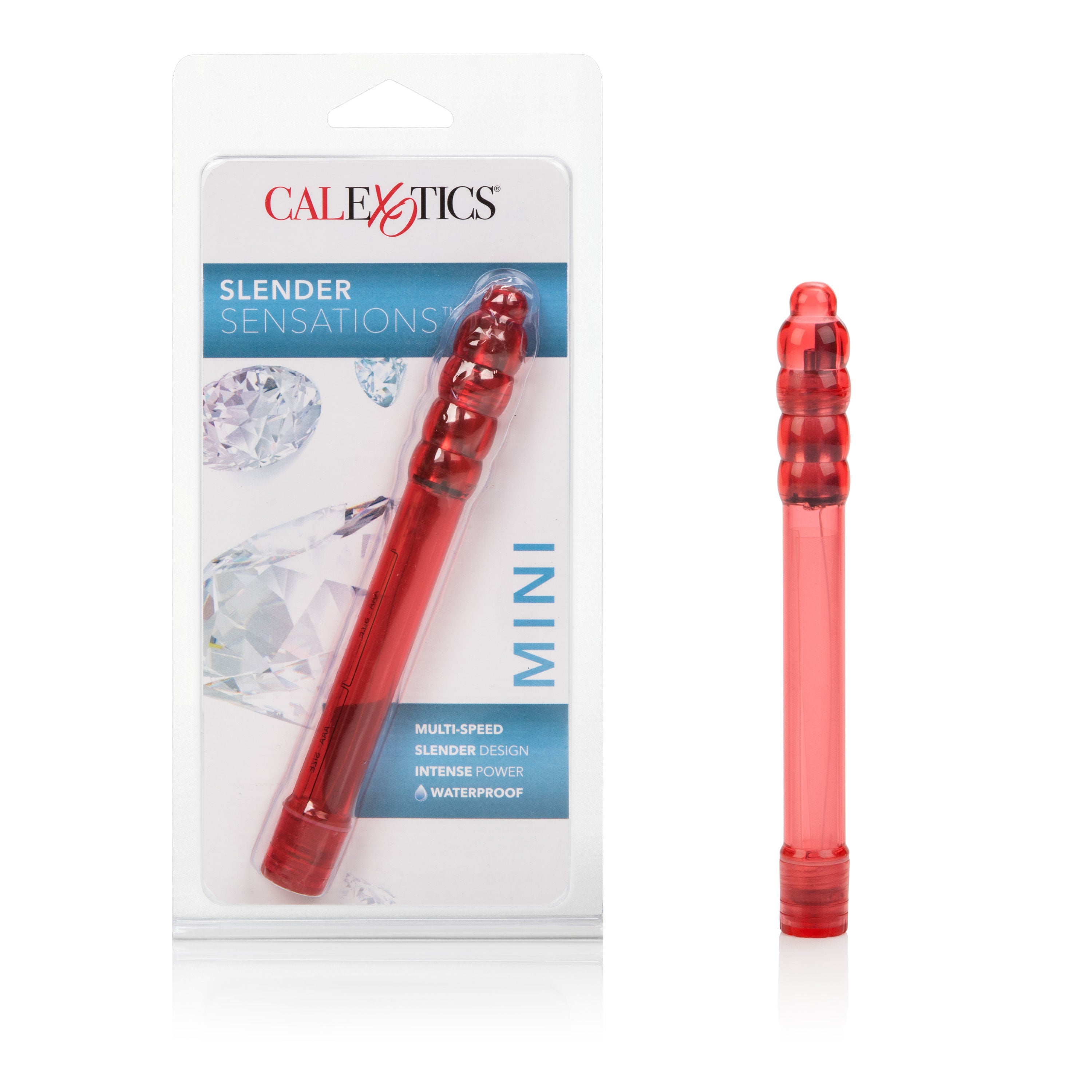 Slender Sensations Red Vibrating Massager for Intimate Massage Vibrators
