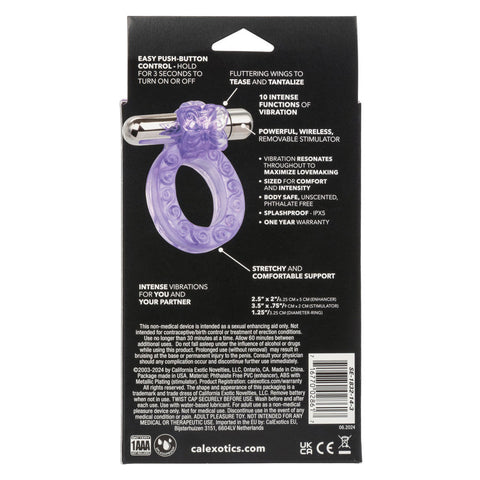 Intimate Butterfly Ring Wireless Vibrating Adult Enhancer Toy Cock Rings Vibrating