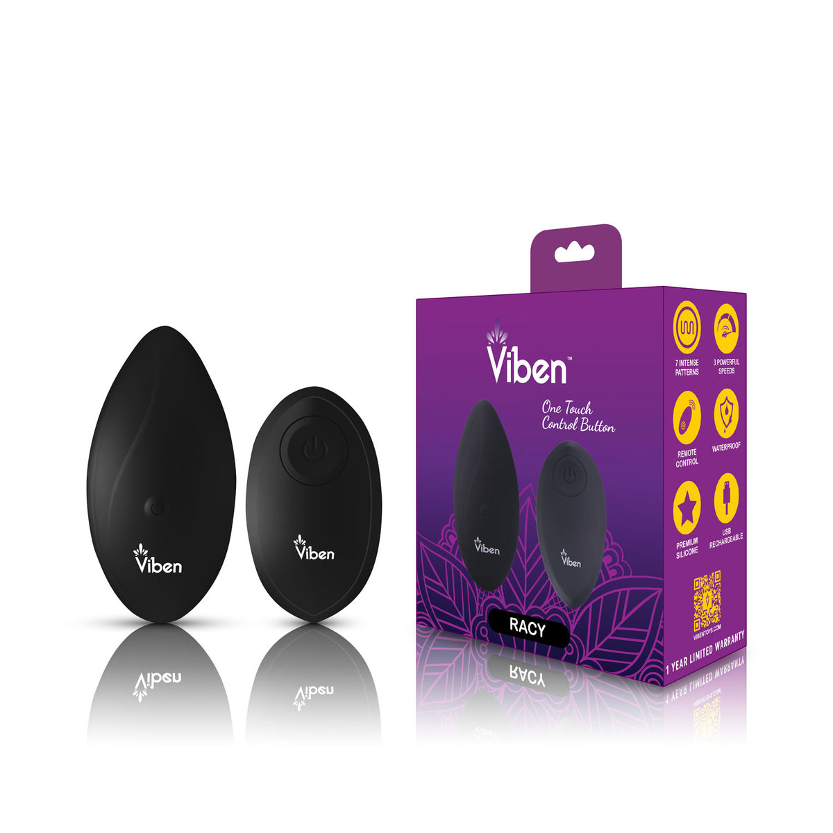 Viben Racy Multi Function Panty Vibrator with Remote Control > Sex Toys For Ladies > Panty Vibes