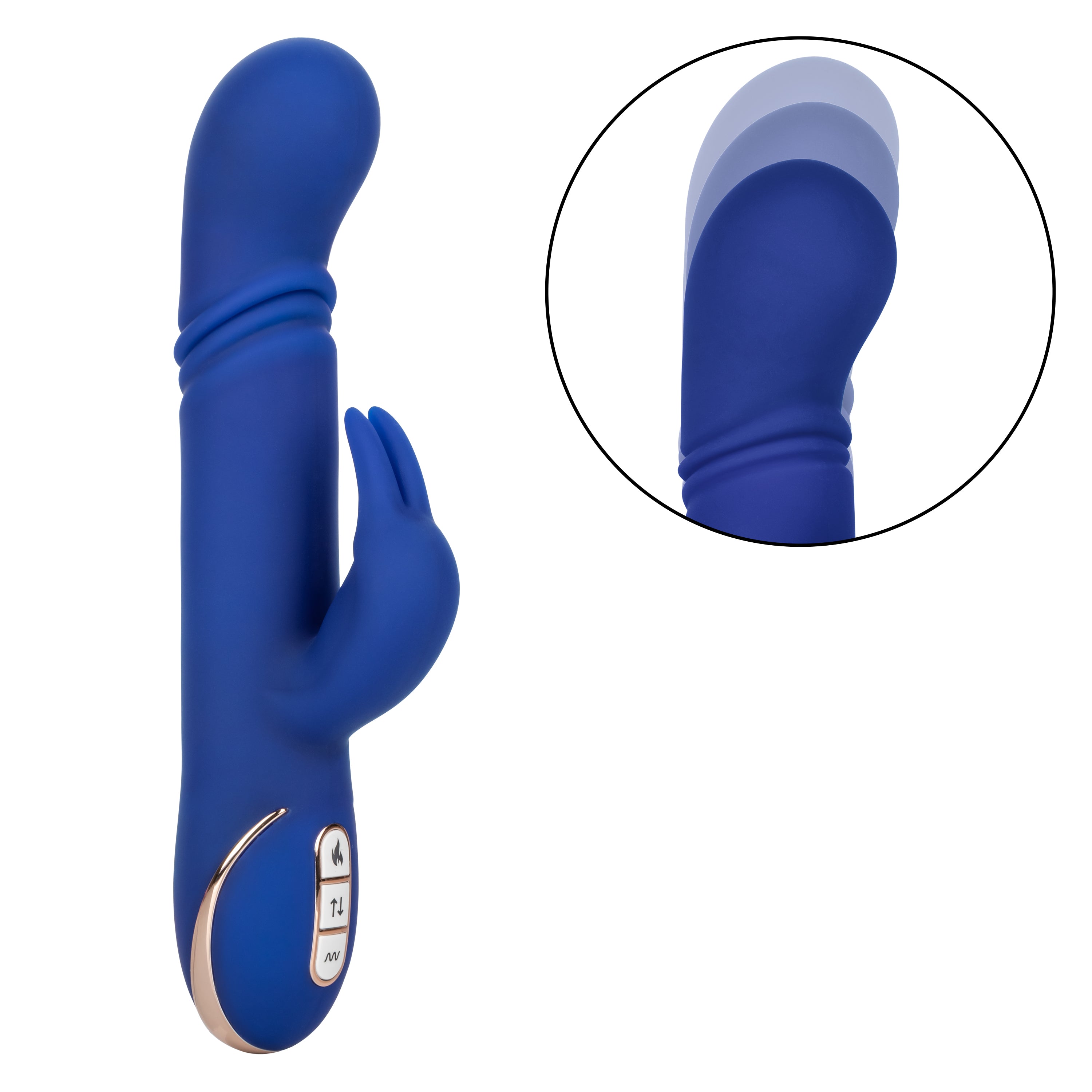 Jack Rabbit Heated Silicone Thrusting G-Spot Rabbit Vibrator VIBRATORS-RABBIT