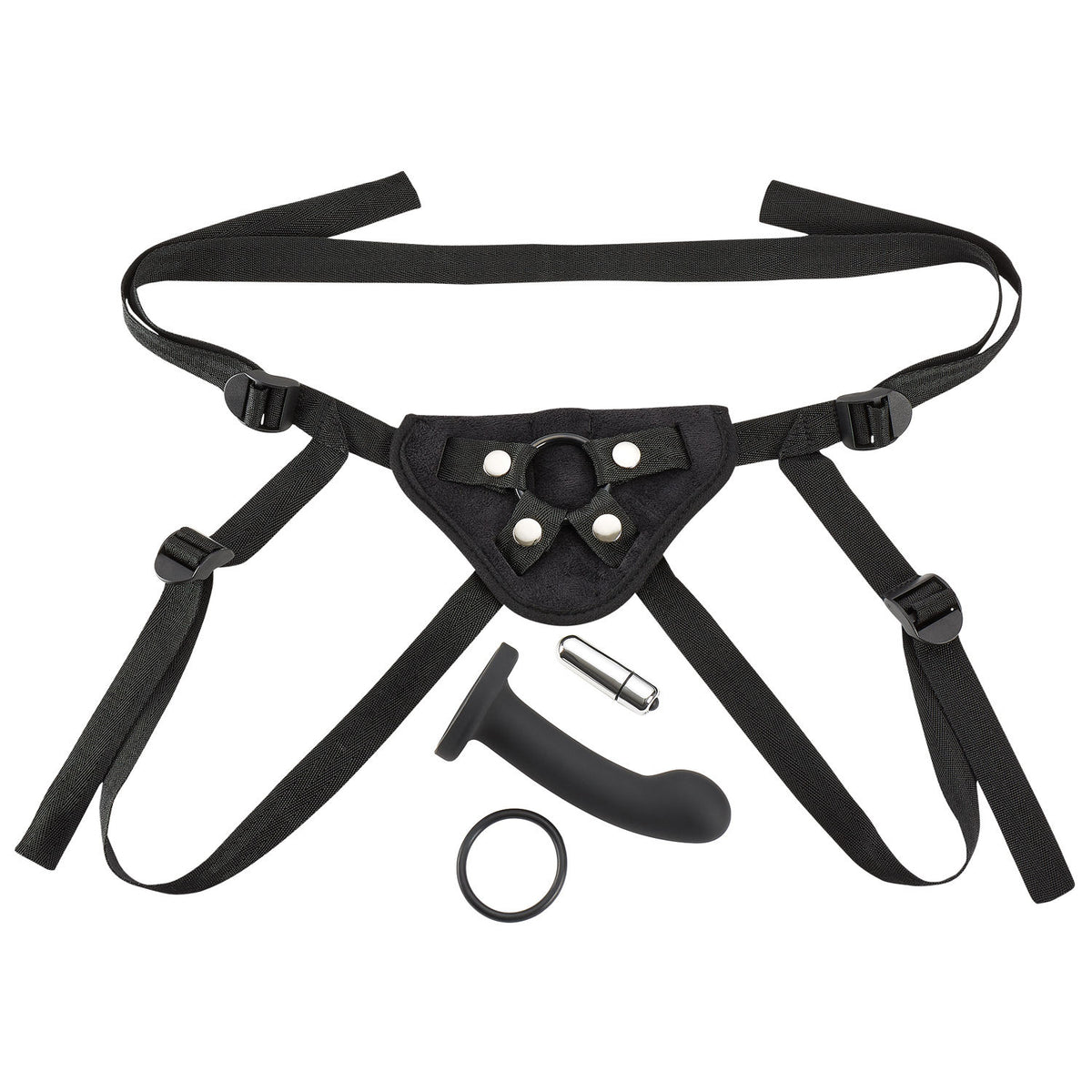 Cloud 9 Pro Strap On Harness Kit with Adjustable Black Harness Black Harnesses & Strap-Ons