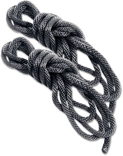 Sex and Mischief Silky Black Bondage Rope with Knot Guide Black Rope