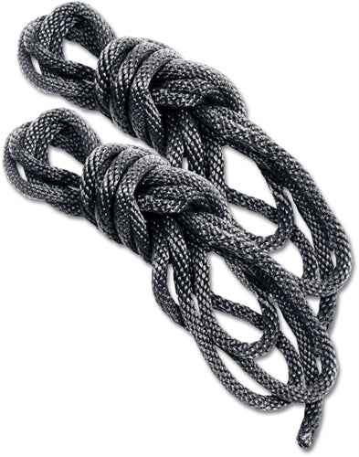 Sex and Mischief Silky Black Bondage Rope with Knot Guide Two 6-Foot Ropes Bondage Rope Black > Bondage Gear > Rope