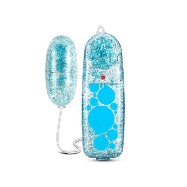 B Yours Glitter Power Bullet Blue 5.5 cm Waterproof Toy > Vibrators > Mini Vibrators
