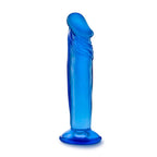 B Yours Sweet N Small 6 Inch Blue Realistic Dildo with Suction Cup > Dildos > Slim Dildos