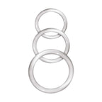 Clear Silicone Cockrings Set Adjustable Body Safe Rings Clear > Cock Ring > Sets