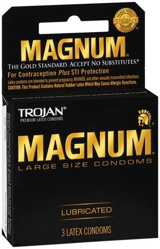 Trojan Magnum Large Size Lubricated Condoms 12 Pack Condoms